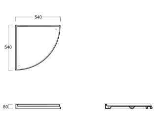 Полка под угловую раковину Simas Arcade AR894bi